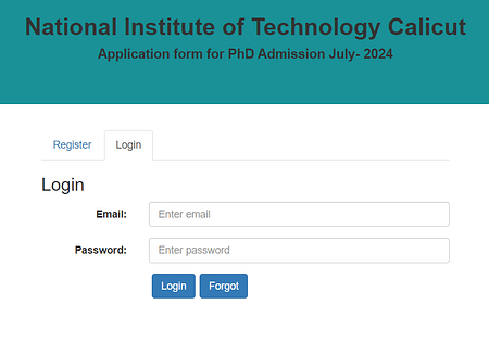 NIT Calicut PhD Admission 2024. Application Open NIT Calicut PhD Admissions