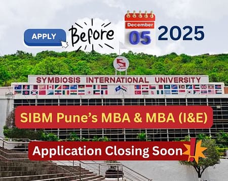 SIBM MBA Admission 2026. Application Closing Soon SIBM PUNE