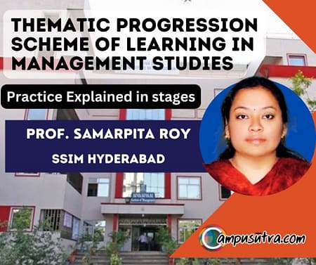 Thematic Progression Scheme of Learning in Management Studies SSIM Hyderabad