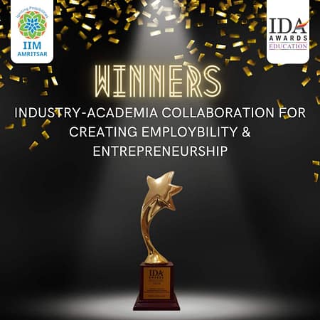 Indian Institute of Management, Amritsar secures IDA Award 2022 IIM Amritsar award