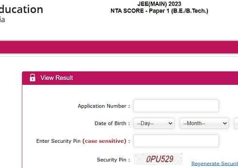 JEE Main Result 2023