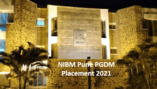 NIBM Pune PGDM Placement Report 2021. 100% Students placed nibm placement