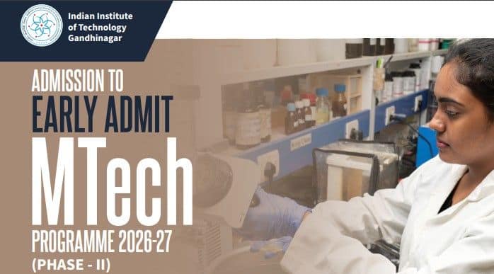 IIT Gandhinagar opens application for M Tech Admission 2026 M Tech Admission