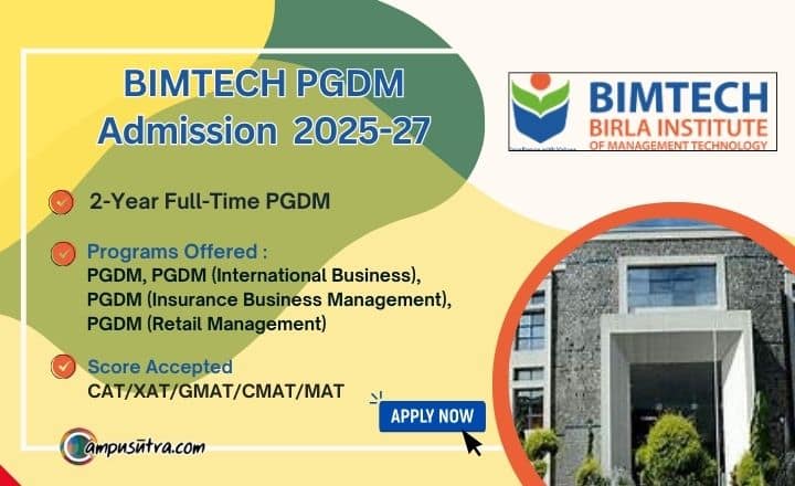 BIMTECH Admission 2025. Fees, Seat and Placements