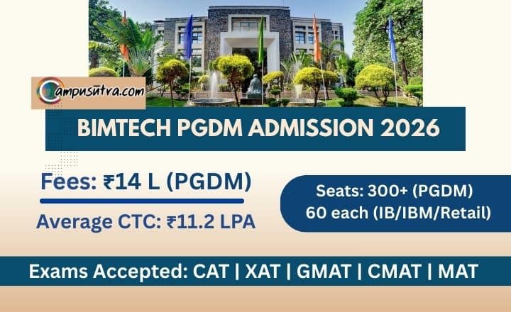 BIMTECH Opens Application for PGDM Admission 2026 PGDM Admission 2026