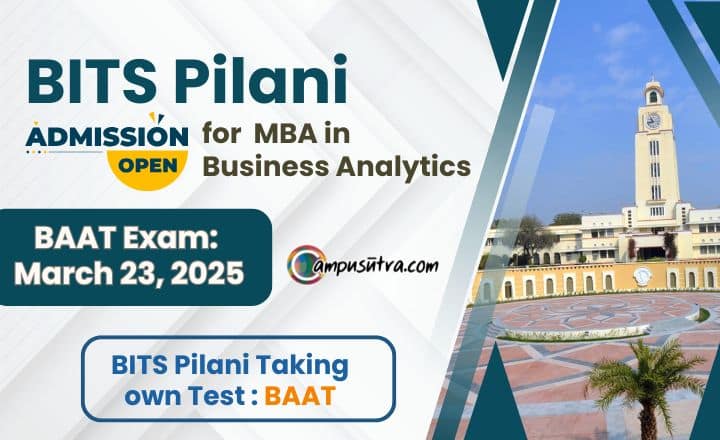 BITS MBA Business Analytics Admission: BAAT 2025 Exam BITS Pilani Eligibility