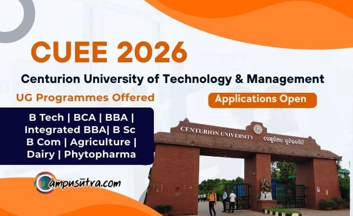 Centurion University opens applications for CUEE 2026, Apply Online CUEE 2026