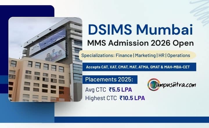 DSIMS MMS Admission 2026. Apply Online DSIMS Mumbai