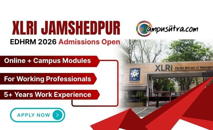 XLRI EDHRM Admission 2026, Application Open EDHRM 2026 Admissions