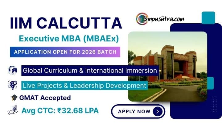 IIM Calcutta Opens Executive MBA Admissions for 2026–2027 Batch IIM Calcutta admission