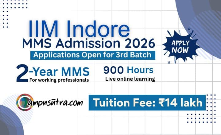 IIM Indore has invited applications MMS Admission 2026 batch IIM Indore MMS Admission