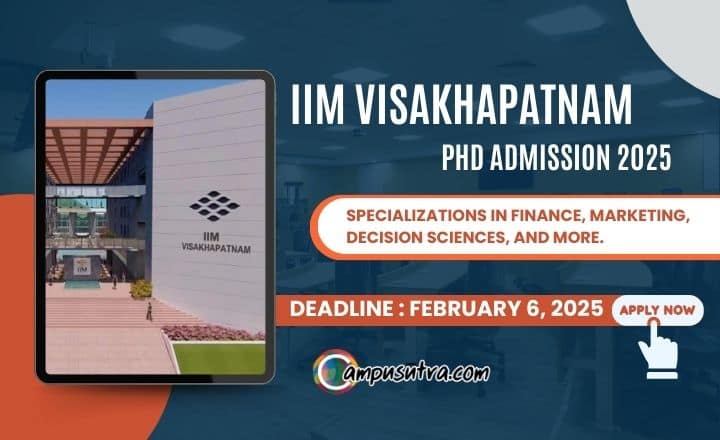 IIM Visakhapatnam PhD Admission. Application 2025 Open IIMV