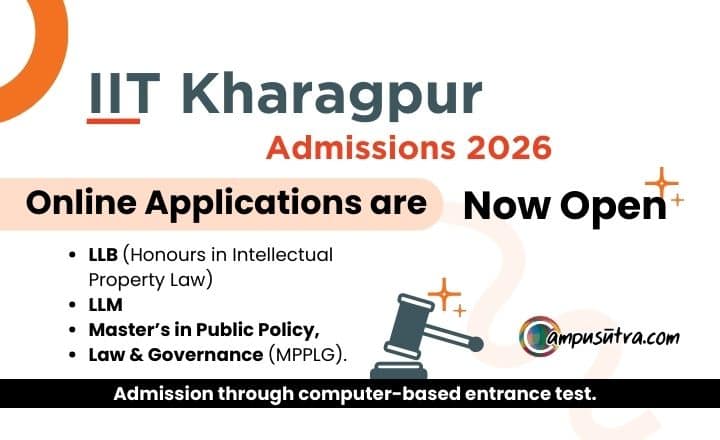 IIT Kharagpur opens admissions for law & public policy Batch 2026 IIT Kharagpur