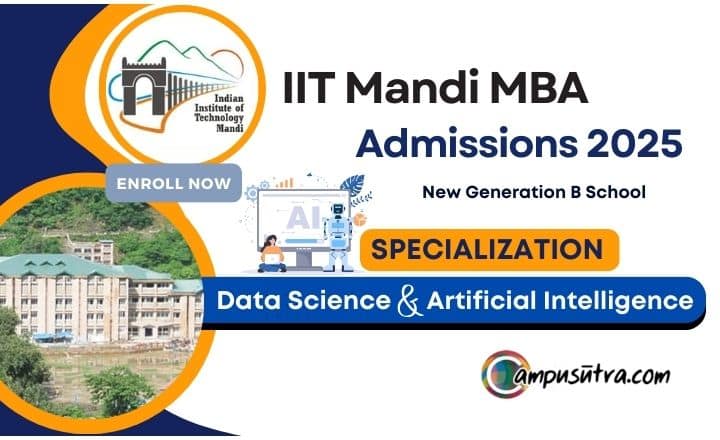 IIT Mandi Admission 2025. Application Open for MBA in DS & AI Indian Institute of Technology Mandi