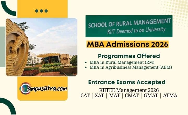 KIIT School of Rural Management (KSRM) MBA Admission 2026 ksrm aPPLY