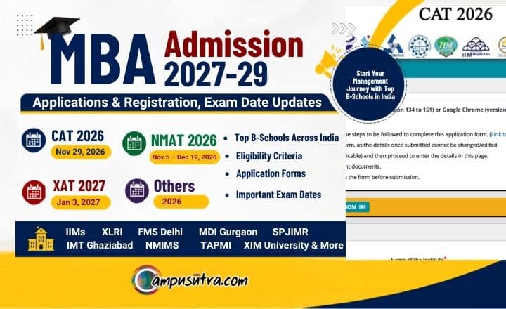 MBA Admission 2027: Exam Dates, Top B Schools Eligibility & PGDM Application Form MBA Admission
