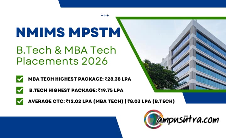 NMIMS MPSTME B Tech & MBA Tech Placement 2026 MBA Tech Placement 2026
