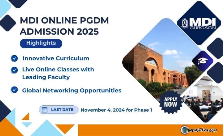 MDI Online PGDM Admission 2025. Apply online MDI Online PGDM Admission