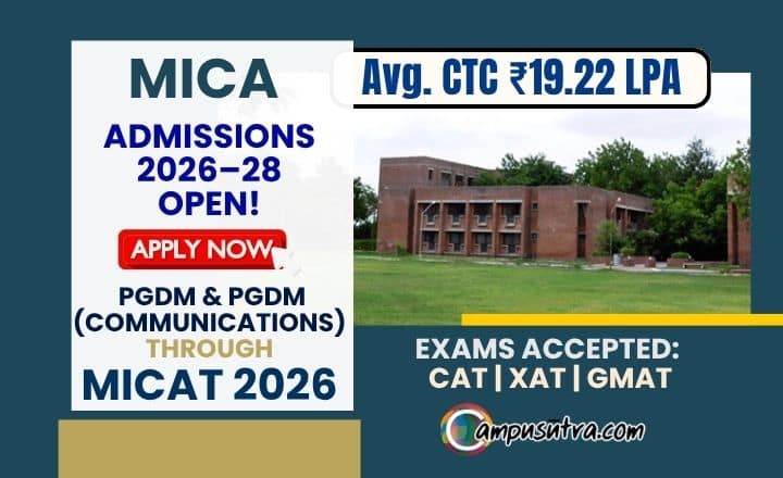 MICA Admission. MICAT 2026, Eligibility & PGDM Placements MICA Admissions 2026