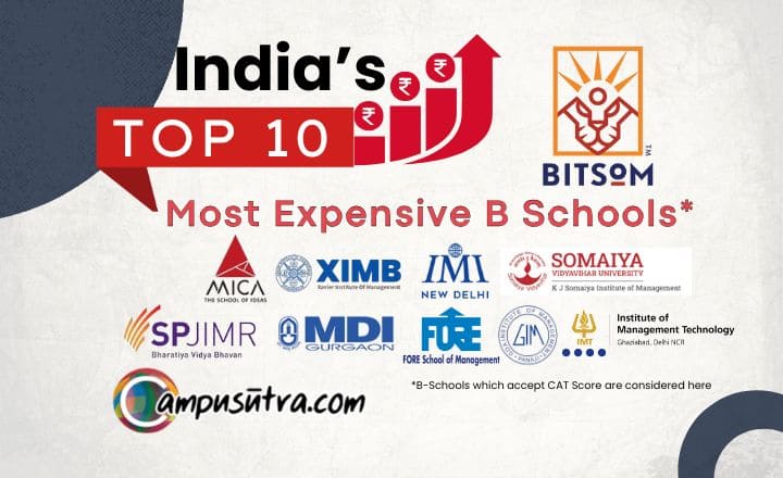 Mapping India’s ‘Pricey’ MBA Destinations – Top 10 Private B Schools based on Fees Most Expensive