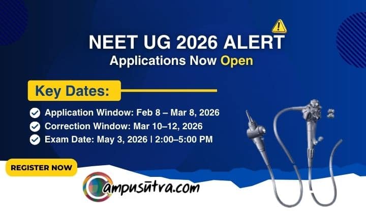 The NTA has officially invited online applications for NEET UG 2026 NEET UG 2026
