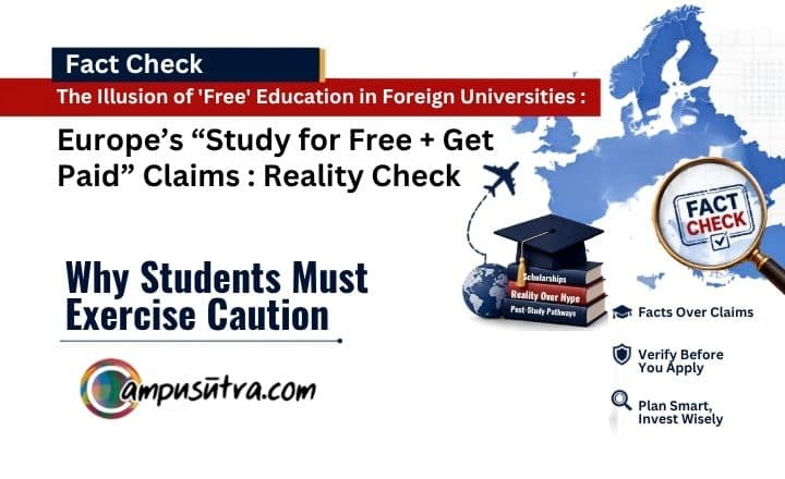 Europe’s “Study for Free + Get Paid” Claims : Fact Check Foreign Universities