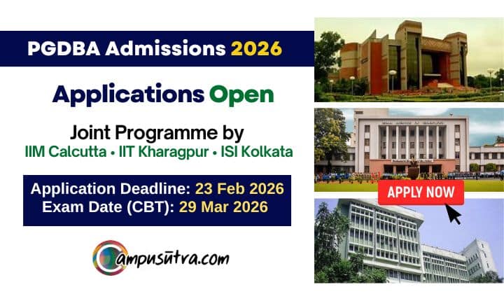 PGDBA Applications 2026. Eligibility, Fees & Exam Date PGDBA Admissions 2026
