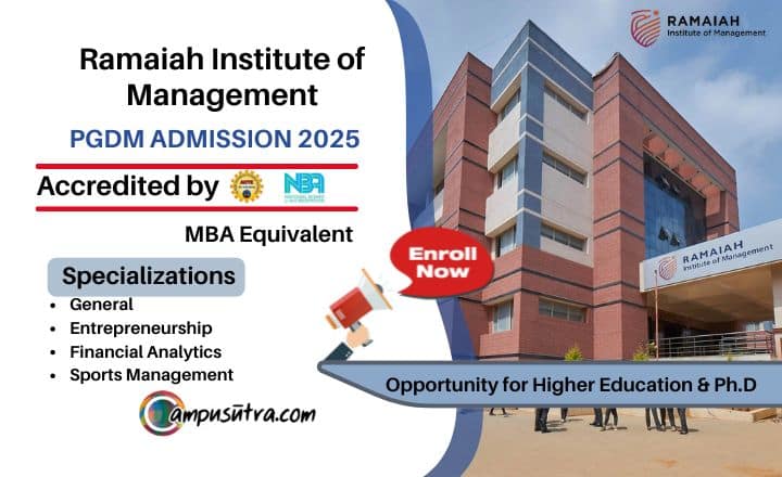 Ramaiah Institute of Management PGDM Admission 2025 PGDM Admission 2025 in Bangalore