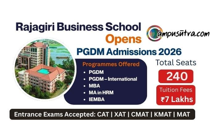 Rajagiri Business School PGDM Admission 2026. Application Open Rajagiri Business School