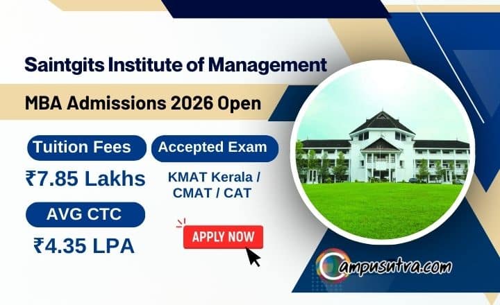 Saintgits Institute of Management Admission 2026, MBA Application Open Saintgits Institute of Management
