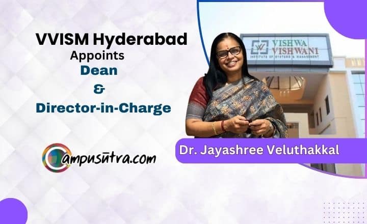 Dr. Jayashree assumes the Position of Dean and Director at VVISM Hyderabad VVSIM
