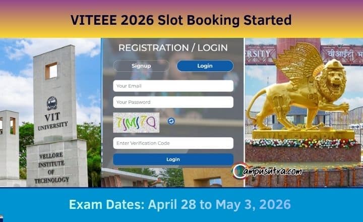 VITEEE Slot Booking 2026 Starts Now