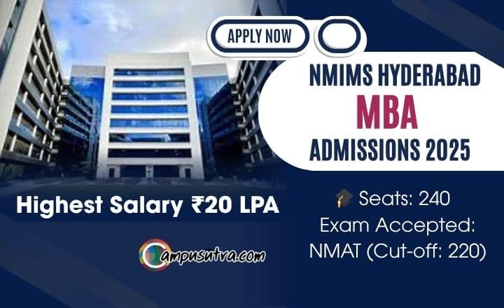 NMIMS Hyderabad MBA Admissions: Seat, Fees & Package nmims Hyderabad admission 2026