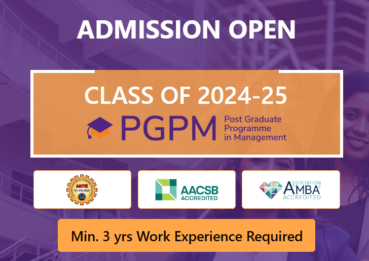 SPJIMR PGPM Admission. Application Open PGPM Admission 2024