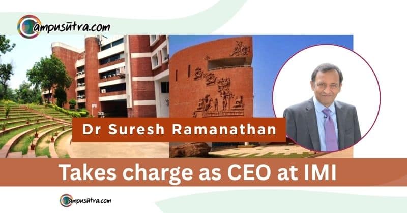 Dr. Suresh Ramanathan takes charge as CEO at IMI Dr. Suresh Ramanathan